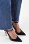 Women's Mila Black Crocodile Belt Ankle Stiletto - 2