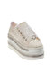 Ivory Sparkle 7cm Platform Flat Shoes for Brides - 3