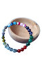 8 Colors Mixed Natural Agate stone bracelet mixed color agate stone hematite stone bracelet - 5