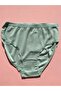 Corded Cotton Lycra 4-Piece Women's Triangle Bato Panties (Ecru-Pink-Blue-Green) - 4