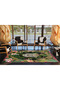 Green Leaf Tiger Patterned Woven Base Carpet Miravip391 - 3