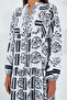 2423 Authentic Patterned Dress - Ecru - 5