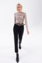 Roma Women's Black Mom Lycra High Waist Trousers MOMJEAN - 2
