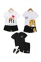 3-Piece Summer Printed Bottom Top Set // Choose One Size Larger//
