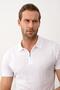 Men's Slim-fit Polo Collar Summer Knitwear T-shirt White - 4