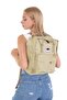 Unisex Cream Color School Bag Compatible 14 Inch Laptop Bag, Black Backpack