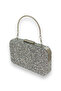 Silver Stone Evening Bag Evening Bag Engagement Wedding Bag Handmade Bag Chain Bag - 6