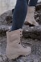 Bronze S605 Desert Beige Lace-Up Sports Boots - 3