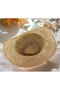 Wide Brim Ethnic Texture UV Protection Straw Cowboy Hat - 8