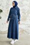 Pearl Skirt Suit - Dark Blue - 5