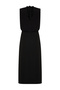 Black A-line Degaje Collar Midi Woven Dress TWOSS24EL00689 - 8