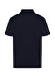 Navy Blue Regular/Normal Cut Embroidered Textured Polo Collar T-Shirt Tmnss24Po00046 - 6