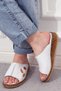 White Flower Detailed Low Sole Women's Daily Slippers - 5