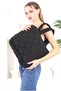 Original Women's Large Volume Comfort Model Zippered Quilted Tote Pouf Inflatable Shopper Handle Bag - 4