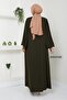Hale Shoulder Pleated Balloon Arm Ferace Khaki - 4