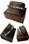 8 Colors Mixed Natural Agate stone bracelet mixed color agate stone hematite stone bracelet - 3