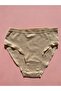 Corded Cotton Lycra 4-Piece Women's Triangle Bato Panties (White-Skin) - 3