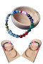 8 Colors Mixed Natural Agate stone bracelet mixed color agate stone hematite stone bracelet - 6