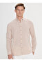 Altıny Yıldız Classics Dark Beige Men's Shirt 4A2024200011