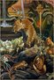 Tiger Animal Patterned Woven Base Carpet Miravip396 - 2