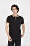 Men's Polo Collar Shoulder Stripe Detailed T-Shirt - 2
