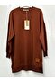 Crew Neck 2 Thread Hijab Above Knee ACI BROWN Tunic/Sweatshirt 30644 - 4