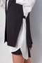 Women's Boyfriend Side Tie Vest Ecru - 8