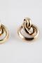 Women's Hoop Gold Earrings C7024AXNS - 3