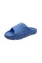Men's Blue Wavy Open Front Bathroom Garden Slippers - 5