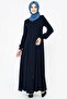Navy Blue Alya Flared Ferace - Zippered, Model 668-1