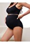 Women's 95% Cotton Black Maternity Panties