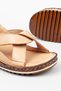 Women's Genuine Leather Orthopedic Beige Sandals - 6