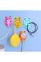 4 Pieces Self Adhesive Bear Patterned Plug Strap Socket Socket Cable Holder - 2