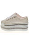 Ivory Sparkle 7cm Platform Flat Shoes for Brides - 6