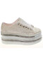 Ivory Sparkle 7cm Platform Flat Shoes for Brides - 2