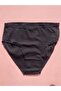 Corded Cotton Lycra 4-Piece Women's Triangle Bato Panties (BLACK-WHITE) - 2