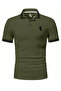 Horse Embroidery Collar Detail Polo Neck T-shirt - 2