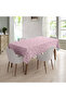 100x140cm Fiber Lined PVC Tablecloth - Erasable, Liquid Proof and Stain Resistant, Pink Polka Dot - 2