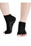 Women's Bamboo Fingerless Non-Slip Sole 6-Piece Yoga Pilates Socks - 7