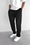 Baggy Fit Loose Fit Men's Black Corded Jogger