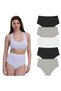 Lycra Box of 5 Premium High Waist Panties Suitable for Daily Use Berry G-007 A - 2