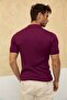 Men's Ribbed Polo Collar Knitwear T-Shirt - 5
