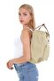 Unisex Cream Color School Bag Compatible 14 Inch Laptop Bag, Black Backpack - 3