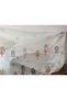 Little Princess Patterned Children's Room Tulle Curtain with Lead Skirt Extrafor Drawstring