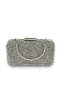Silver Stone Evening Bag Evening Bag Engagement Wedding Bag Handmade Bag Chain Bag - 5