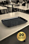 20 Pieces Serving Tray Tea Serving Fast Food Serving Presentation Tray 27 X 36 cm Abs Tray Buffet Restaurant