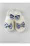 Smoked Bow Stoned Maternity Crown Slippers Set