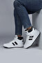 28504 High Top White - Black Men's Sneaker Casual Sneakers