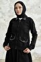Pearl Skirt Suit - Black - 2