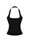 Siyah Fitted/Vücuda Oturan Esnek Örme Bluz TWOSS24BZ00492 - 7